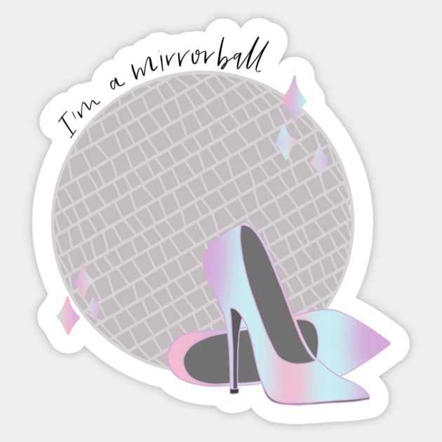 Mirrorball Sticker by missannagray